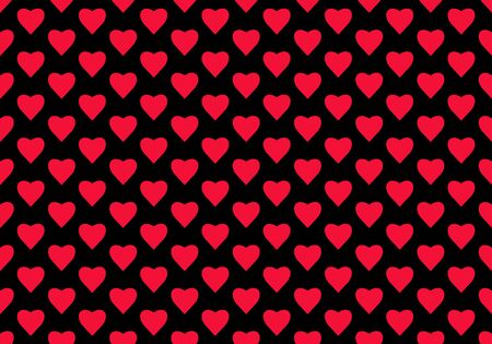 Love, Valentines day and hearts seamless design. Vector concept of positive emotional, mental states...