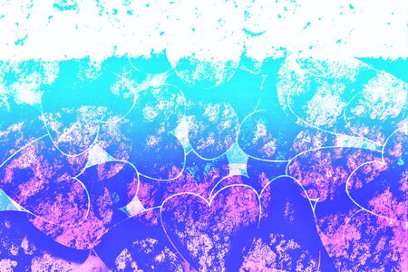 Love, Valentine day and heart abstract, background design. Concept of positive emotional, mental...