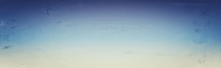 Vintage white, blue grunge texture panoramic background with space for text, word or product display. For your banner, backdrop, celebration, anniversary, display, mockup, flat lay, or overlay.の写真素材