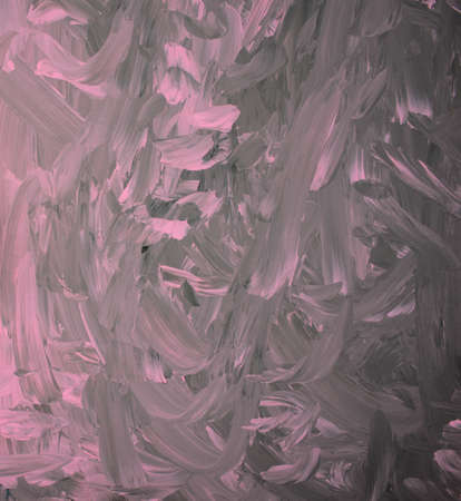 Handmade pink pastel on black acrylic color texture abstract background. Taken from original artwork.の写真素材