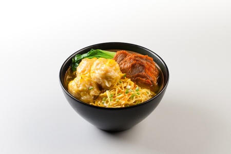 Chinese Wanton Noodle Soupの写真素材