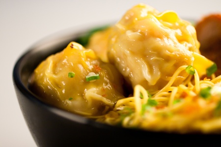 Chinese Wanton Noodle Soupの写真素材