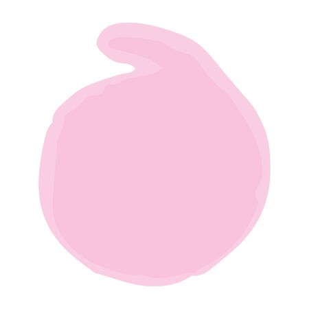 Vector watercolor imitation pastel color abstract stain. Blot background in white. Color burst template. Textured art brush stroke.のイラスト素材