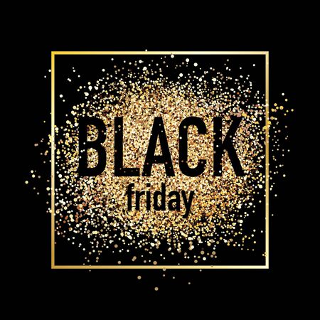 Black friday sale template design banner. Promotional pr illustration for shop, window, tags, prices. Autumn sale in october, november. Heart simple text lettering sign.のイラスト素材