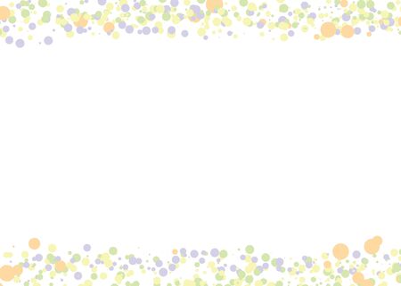 Confetti template design. Easter spring style. Baby shower retro vintage.のイラスト素材