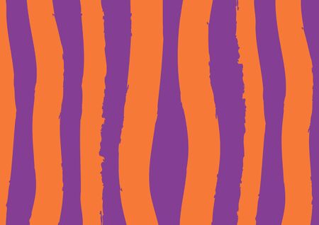 Halloween abstract retro vintage lines background color. Vector watercolor imitation. Backdrop for print or web. Digital dry brush strokes. Bright colorful retro wallpaper.のイラスト素材