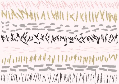 Abstract background in color. Vector watercolor imitation. Minimalistic design style. Backdrop for print or web. Digital dry brush strokes. Bright colorful retro wallpaper.のイラスト素材
