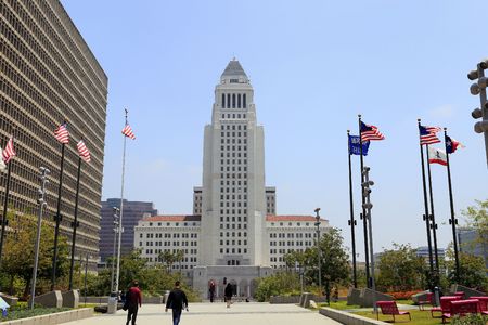 Los Angeles City Hall Buildingのeditorial素材
