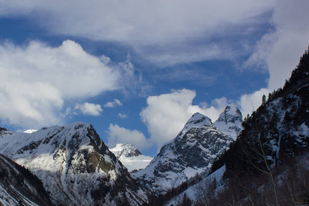 mountain ridgeの写真素材