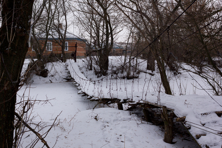 Hang up cord bridgeのeditorial素材