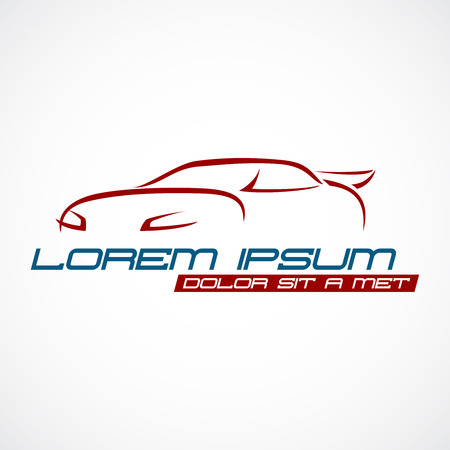 Car silhouette logoのイラスト素材