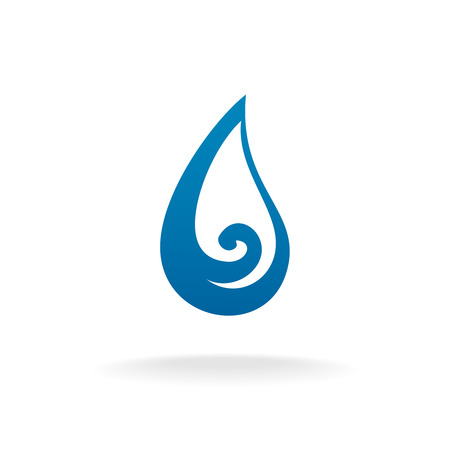 Water drop logo templateのイラスト素材