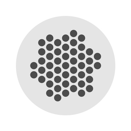 Earphones or microphone grille dots templateのイラスト素材