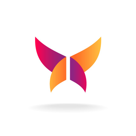 Abstract butterfly logoのイラスト素材