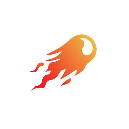 Fire ball logoのイラスト素材