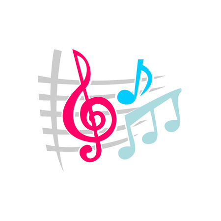 Notes music symbolsのイラスト素材