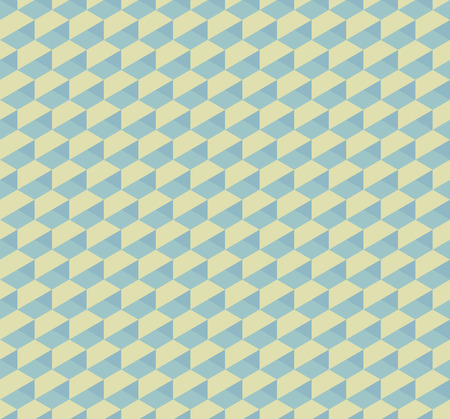 Hex 3D geometric vintage seamless pattern backgroundのイラスト素材