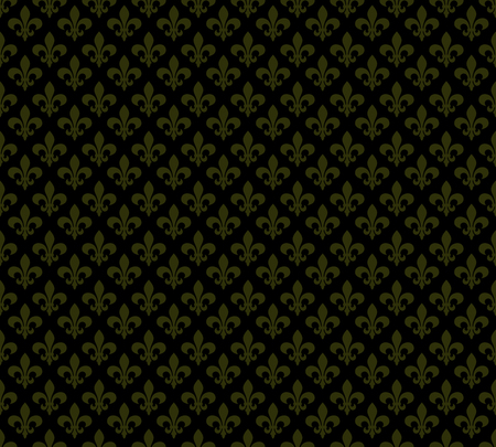 Fleur de lis dark seamless pattern background
