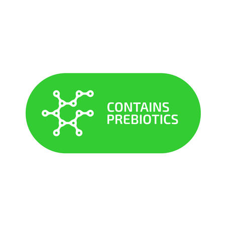 Prebiotic badge logo. Vector illustration.のイラスト素材