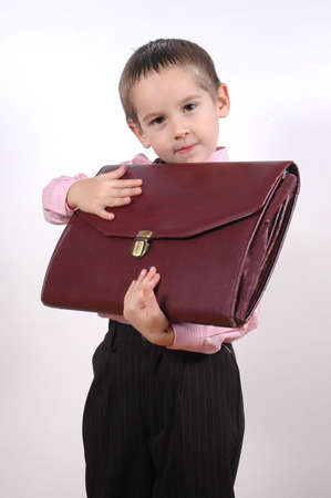 young businessman with briefcaseの写真素材