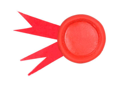  Red badge backgroundの写真素材