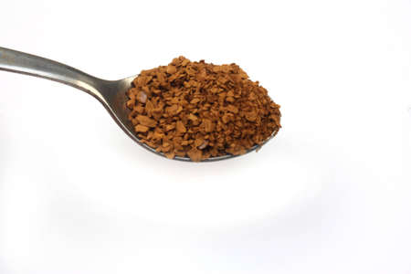 instant coffee on the teaspoonの写真素材