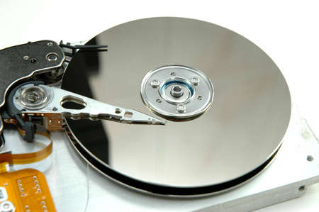 Hard drive with head- closeup