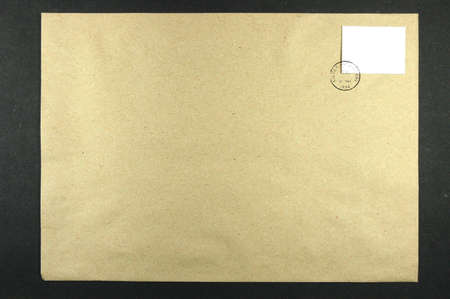 Blank envelope with blank stamp