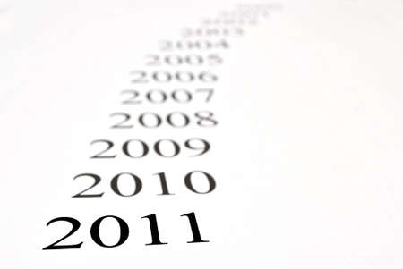 Meter of the change of the year の写真素材