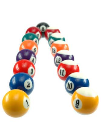 Set of billiard balls