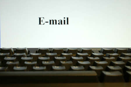 e-mail on screenの写真素材