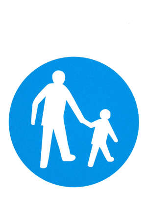 Traffic sign - road for pedestriansの写真素材