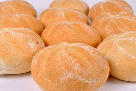 Fresh rolls in the bakery