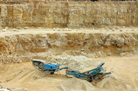  Rock Crusher in quarry- mine