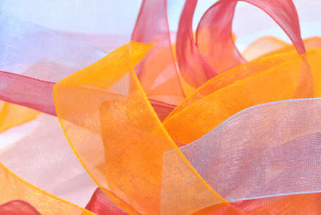 Color ribbons conception-decorationの写真素材