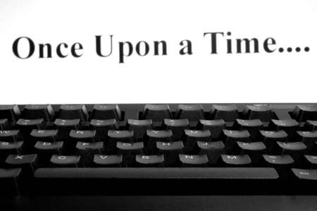 Once upon a time on screen computerの写真素材