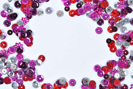 Background decorated  with sequins- decorationの写真素材