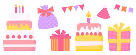 Pink and cute party celebration stuffs