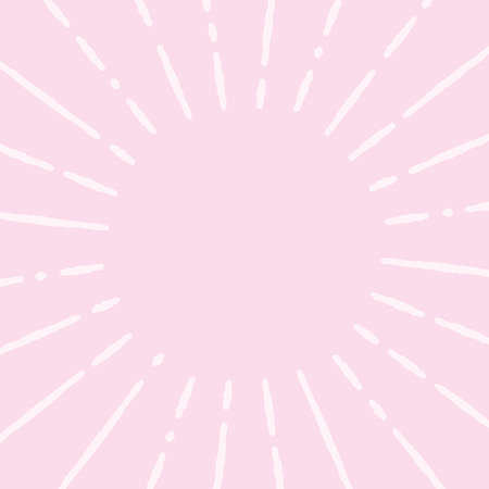 Simple pink background of handwritten sunburst like written by a pen.のイラスト素材
