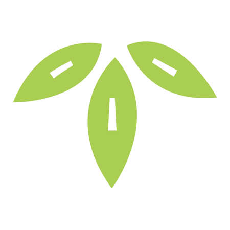 Bamboo illustration icon for New Year's card material