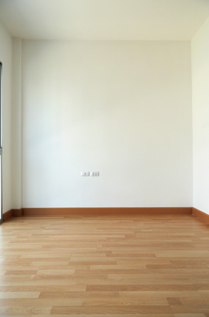 Empty room with White Wallの写真素材