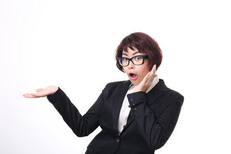 The Asian businesswoman presenting.の写真素材