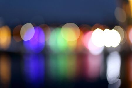 The picture of defocused in the night.