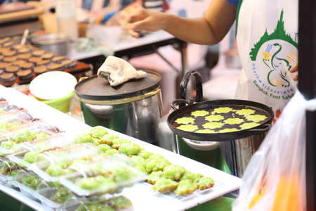 Bangkok, Thailand - January 19, 2020: The Street food market at Silom road for special event at...
