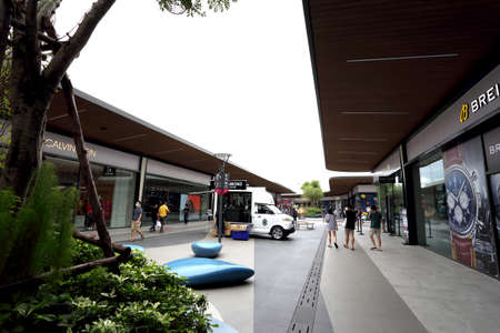 Bangkok, Thailand - July 6, 2020: Siam Premium Outlet Bangkok the shopping center located near...