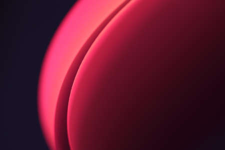 The abstract picture of curved paper in vivid colours.の写真素材