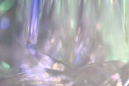 The macro picture of glass in vivid color light.