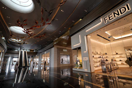 Bangkok, Thailand - September 29, 2020: The interior of Icon Siam Shopping Center at Bangkok, Thailand.のeditorial素材