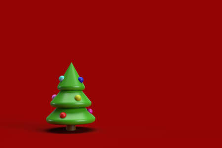 The abstract Christ mas 3D rendering background.