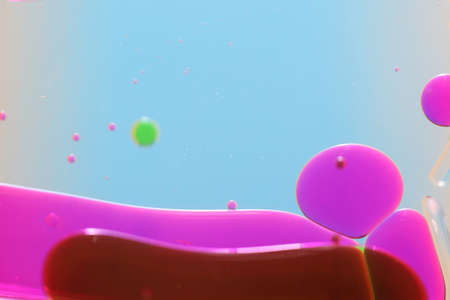 The abstract elements from color water and oil.